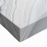 Close-up of an abstract modern design stretched canvas wall art piece, showcasing vibrant colors and intricate patterns, perfect for contemporary decor.