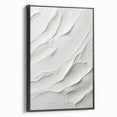 Framed canvas wall art showcasing an abstract modern design with vibrant colors, displayed from the side to highlight its sleek black frame and artistic details. Perfect for contemporary home decor.