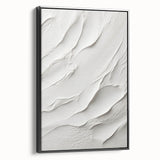 Framed canvas wall art showcasing an abstract modern design with vibrant colors, displayed from the side to highlight its sleek black frame and artistic details. Perfect for contemporary home decor.
