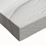 Close-up of a vibrant abstract modern design wall art piece, featuring bold colors and intricate patterns on stretched canvas, ideal for contemporary home decor.