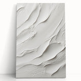 Abstract modern wall art featuring vibrant geometric shapes in bold colors, stretched on canvas and leaning against a neutral wall, perfect for contemporary decor.