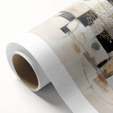 Abstract modern wall art featuring vibrant colors and geometric shapes, printed on high-quality rolled canvas, ideal for contemporary home decor or office spaces.