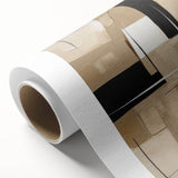 Abstract modern design wall art collection on rolled canvas, showcasing vibrant colors and geometric patterns, ideal for contemporary home decor.