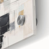 Close-up of a vibrant abstract modern design wall art collection featuring colorful acrylic and glass textures, ideal for contemporary home decor.