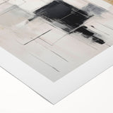 Abstract modern wall art featuring vibrant colors and geometric shapes, printed on rolled canvas. Ideal for contemporary decor, enhancing any living space.