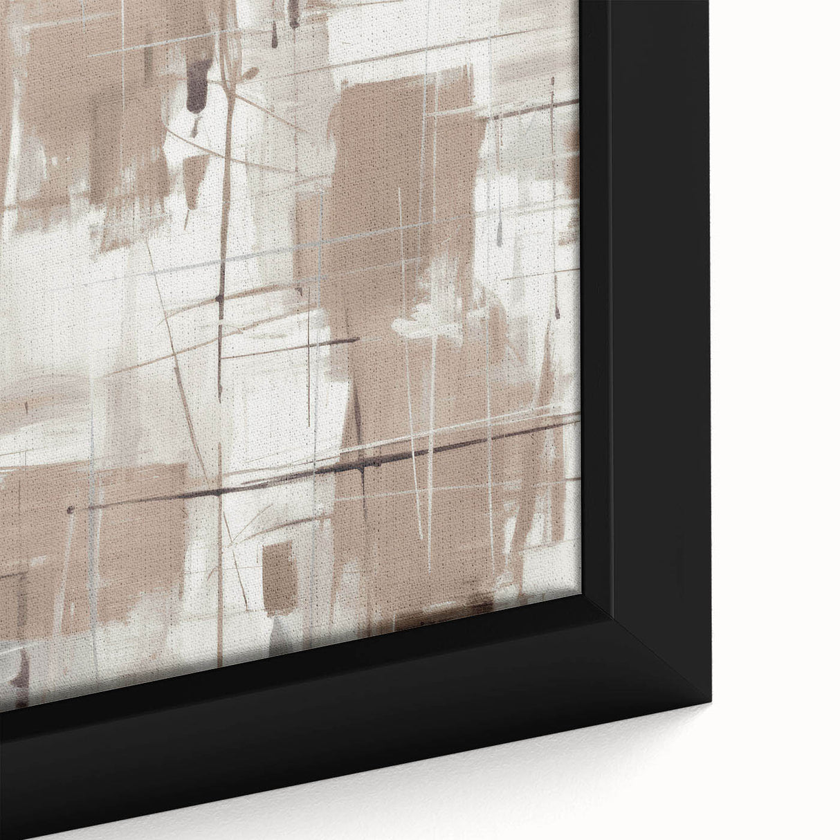 Close-up of a framed abstract modern design wall art piece, showcasing vibrant colors and intricate patterns, perfect for contemporary home decor.