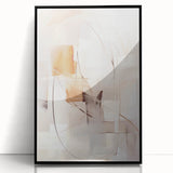 Framed abstract modern wall art design featuring a black acrylic frame, showcasing vibrant geometric patterns in bold colors, ideal for contemporary home decor.