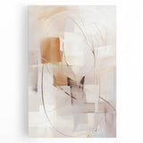 Abstract modern design wall art collection on stretched canvas, showcasing vibrant colors and geometric patterns, ideal for contemporary home decor.