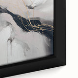 Close-up of a framed abstract modern wall art piece showcasing vibrant colors and geometric shapes, perfect for contemporary decor. Ideal for home or office settings.