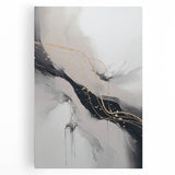 Abstract modern wall art canvas showcasing vibrant geometric shapes in bold colors, framed for display, adding a contemporary touch to home decor.