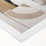 Abstract modern design wall art featuring vibrant colors and geometric patterns, printed on high-quality rolled canvas, ideal for contemporary home decor.