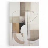 Abstract modern wall art collection featuring bold colors and geometric shapes on stretched canvas, ideal for contemporary home decor and artistic expression.