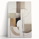 Abstract modern wall art collection featuring vibrant colors and geometric shapes on stretched canvas, ideal for contemporary home decor. Perfect for adding a stylish focal point to any living space.