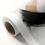 Abstract modern wall art featuring vibrant geometric shapes and colors, printed on rolled canvas, ideal for contemporary home decor. Perfect for adding a pop of color to living spaces.