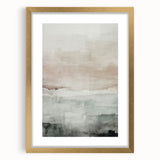 Framed abstract modern wall art collection with a gold mat, showcasing vibrant geometric patterns and a sleek design, perfect for contemporary decor.