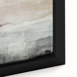 Close-up of a framed abstract modern wall art piece showcasing vibrant colors and dynamic shapes, perfect for contemporary decor.