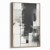 Framed abstract modern wall art collection showcasing a gold design on canvas, highlighting elegant textures and a contemporary aesthetic for stylish decor.