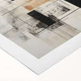 Abstract modern wall art design featuring vibrant colors and geometric shapes on rolled canvas, perfect for contemporary home decor. Ideal for enhancing living spaces or art collections.