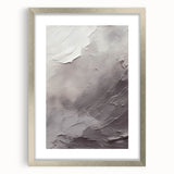 Framed abstract modern wall art in a sleek silver frame with a mat, showcasing vibrant colors and geometric patterns, perfect for enhancing contemporary decor.