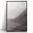 Framed abstract modern wall art design featuring a sleek black frame and vibrant colors, ideal for contemporary home decor, displayed from a front view.