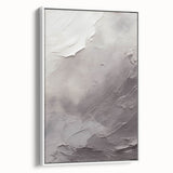 Framed wall art featuring an abstract modern design with geometric shapes in vibrant colors, displayed from a side view against a neutral background. Ideal for contemporary home decor.