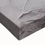 Close-up view of an abstract modern design stretched canvas wall art piece, showcasing vibrant colors and intricate patterns, perfect for contemporary decor.