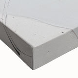 Close-up of an abstract modern design stretched canvas wall art collection, showcasing vibrant colors and intricate textures, ideal for contemporary decor.