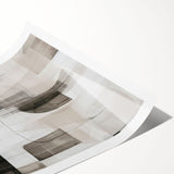 Abstract modern design wall art collection featuring vibrant colors and geometric shapes, rolled for easy transport in a protective cardboard tube. Perfect for contemporary home decor.