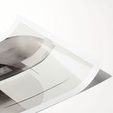 Abstract modern wall art design showcasing vibrant colors and geometric shapes, rolled for shipping in a protective cardboard tube, perfect for contemporary decor.