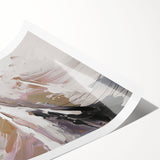 Abstract modern design wall art featuring vibrant colors and geometric patterns, rolled for easy shipping. Ideal for contemporary home decor.