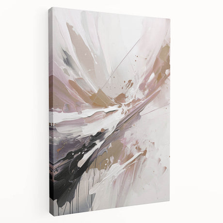 Abstract modern design wall art collection displayed on stretched canvas, showcasing vibrant colors and geometric patterns, perfect for contemporary home decor.