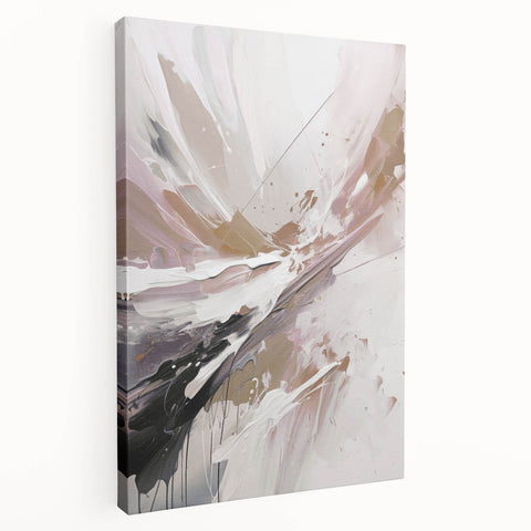 Abstract modern design wall art collection displayed on stretched canvas, showcasing vibrant colors and geometric patterns, perfect for contemporary home decor.