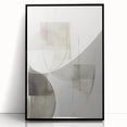 Framed abstract modern wall art in black acrylic, showcasing a dynamic design with bold geometric shapes and vibrant colors, ideal for contemporary decor.