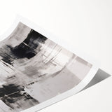 Abstract modern wall art print featuring vibrant colors and geometric shapes, rolled and ready for display. Ideal for contemporary home decor, available in a protective tube.