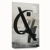 Abstract modern wall art collection displayed in a sleek acrylic frame, showcasing vibrant colors and geometric patterns, ideal for contemporary home decor.