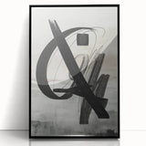 Framed acrylic wall art showcasing an abstract modern design with a sleek black frame, ideal for contemporary interior decor. The vibrant colors and geometric patterns create a striking focal point for any room.