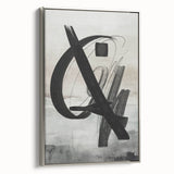 Framed modern abstract wall art design with silver accents, showcasing vibrant colors and intricate patterns, ideal for contemporary home decor.