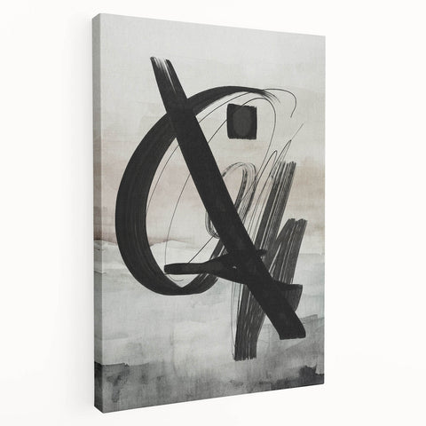 Abstract modern design wall art collection featuring vibrant colors and geometric patterns on stretched canvas, showcasing a side view that highlights its texture and depth. Perfect for contemporary home decor, this piece adds a bold artistic touch to any room.