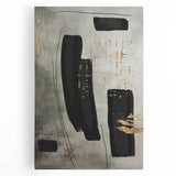 Abstract modern wall art collection featuring vibrant colors and geometric patterns on stretched canvas, ideal for contemporary home decor enhancement.