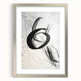 Abstract modern wall art collection framed in silver with a mat, showcasing vibrant colors and geometric patterns, ideal for contemporary home decor.