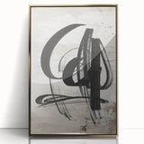 Framed abstract modern wall art featuring a gold-acrylic design, showcasing vibrant colors and geometric shapes, perfect for contemporary home decor.