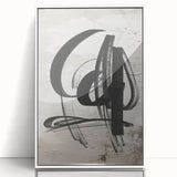 Framed acrylic wall art showcasing a vibrant abstract modern design with geometric shapes in shades of blue and gold, perfect for contemporary decor.