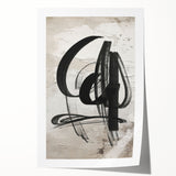 Abstract modern wall art featuring vibrant colors and geometric shapes, rolled and ready for display, packaged securely in a durable cardboard tube. Ideal for contemporary home decor.