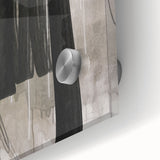 Close-up of a vibrant abstract modern wall art design showcasing bold colors and intricate patterns, made from acrylic glass, ideal for contemporary decor.