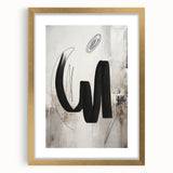 Abstract modern design wall art collection featuring a gold frame and mat, showcasing vibrant colors and geometric patterns, ideal for contemporary home decor.