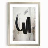 Abstract modern wall art collection featuring a silver-framed design with a mat, showcasing vibrant colors and geometric shapes, ideal for contemporary home decor. The piece adds a stylish touch to any room, enhancing artistic ambiance.