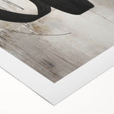 Abstract modern design wall art on rolled canvas, showcasing vibrant colors and geometric patterns. Ideal for contemporary home decor, packaged securely in a cardboard tube.