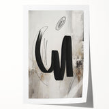 Abstract modern wall art print showcasing vibrant geometric shapes in bold colors, rolled and ready for framing, enhancing contemporary home decor.