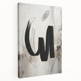 Stretched canvas wall art showcasing an abstract modern design with vibrant colors and geometric shapes, perfect for contemporary home decor.