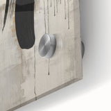 Close-up of a vibrant abstract modern wall art design showcasing bold colors and fluid shapes, printed on acrylic glass for a contemporary artistic touch.